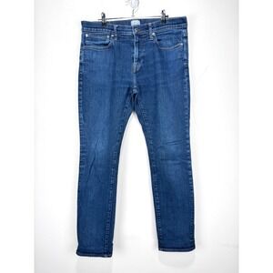 J.Crew 484 Slim Fit Jeans Dark‎ Blue Denim Straight 100% Cotton Men Size 34x32